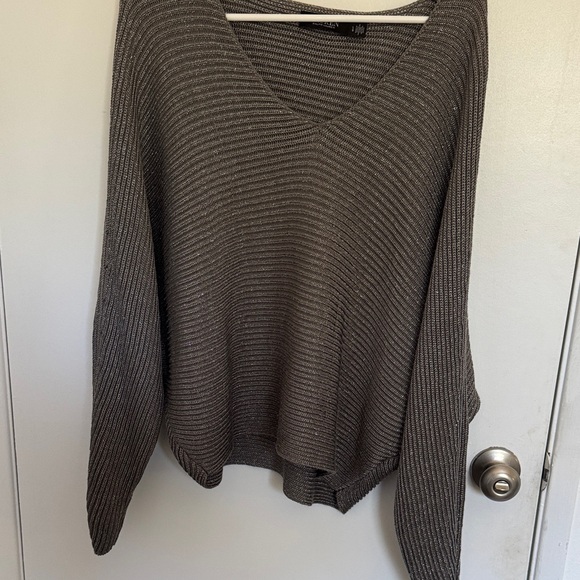 Ralph Lauren Silver V-Neck Sweater - Picture 3 of 3